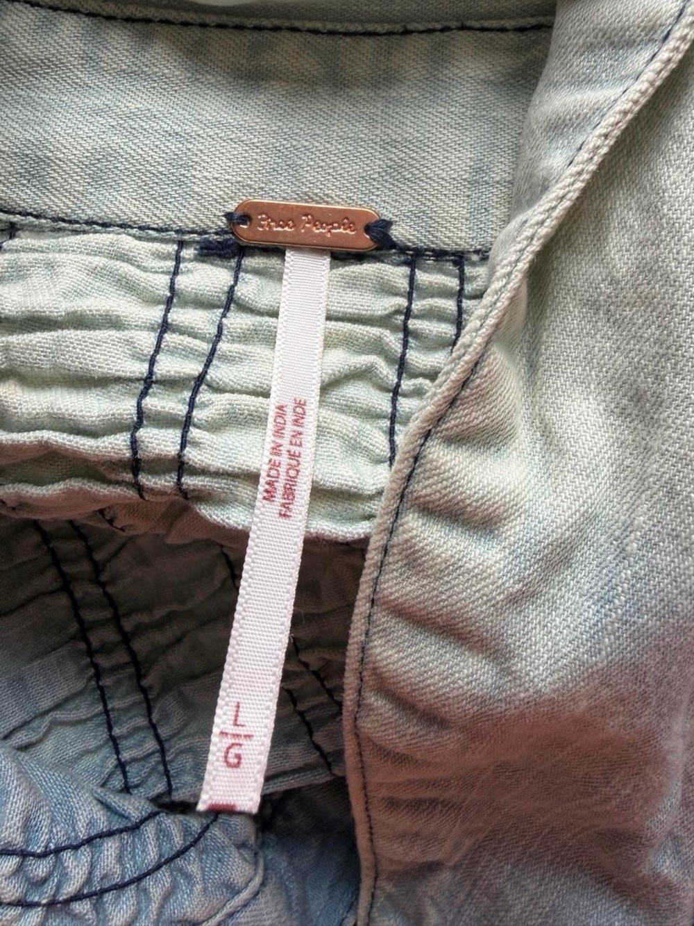 Free people denim ombre mini dress - Picture 5 of 8
